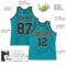 Custom Teal Black Pinstripe Black-Old Gold Authentic Basketball Jersey