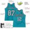 Custom Teal Black Pinstripe Gray Authentic Basketball Jersey