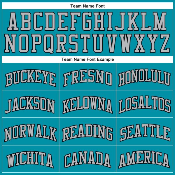 Custom Teal Black Pinstripe Gray Authentic Basketball Jersey