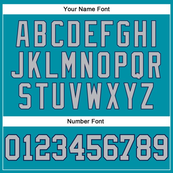 Custom Teal Navy Pinstripe Gray Authentic Basketball Jersey