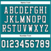 Custom Teal White-Black Mesh Authentic Football Jersey