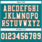 Teal0208-3 Custom Teal White-Orange Mesh Authentic Football Jersey