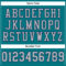 Teal0210-3 Custom Teal Gray-Navy Mesh Authentic Football Jersey
