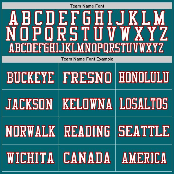 Teal0215-2 Custom Teal White-Red Mesh Authentic Football Jersey