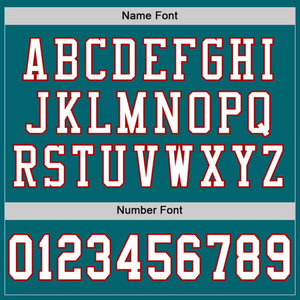 Teal0215-3 Custom Teal White-Red Mesh Authentic Football Jersey