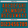 Custom Teal Orange-Black Mesh Authentic Football Jersey