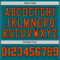 Teal0217-3 Custom Teal Orange-Black Mesh Authentic Football Jersey