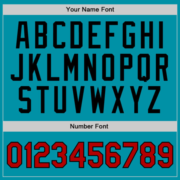 Custom Teal Red-Black Authentic Throwback Basketball Jersey