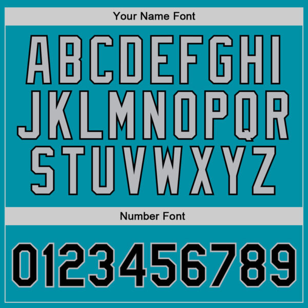 Custom Teal Black-Gray Authentic Throwback Basketball Jersey