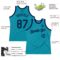 Custom Teal Navy Authentic Throwback Basketball Jersey