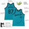Custom Teal Black Authentic Throwback Basketball Jersey