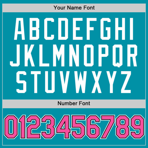 Custom Teal Pink-Black Authentic Throwback Basketball Jersey