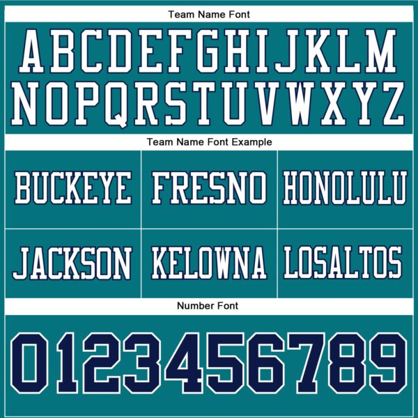 Custom Teal Navy-White Authentic Football Jersey