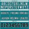 Teal0419-3 Custom Teal Black-White Authentic Football Jersey