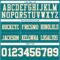 Custom Teal White-Old Gold Authentic Football Jersey