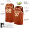 Custom Texas Orange Cream Authentic Basketball Jersey
