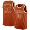 Custom Texas Orange Cream Authentic Basketball Jersey