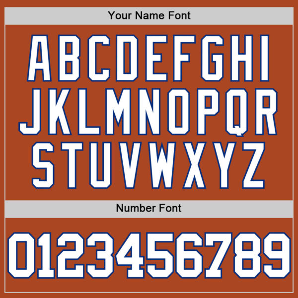 Custom Texas Orange White-Royal Authentic Basketball Jersey