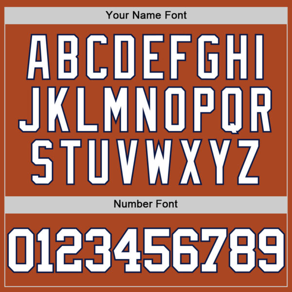 Custom Texas Orange White-Navy Authentic Basketball Jersey