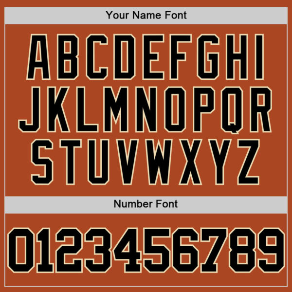 Custom Texas Orange Black-Cream Authentic Basketball Jersey