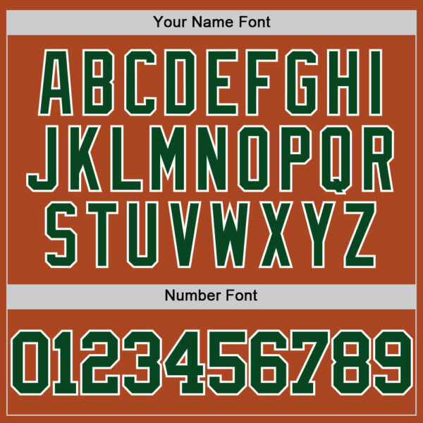 Custom Texas Orange Green-White Authentic Basketball Jersey