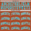 Custom Texas Orange Teal-White Authentic Basketball Jersey