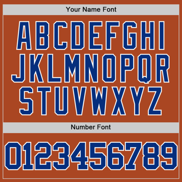 Custom Texas Orange Royal-White Authentic Basketball Jersey