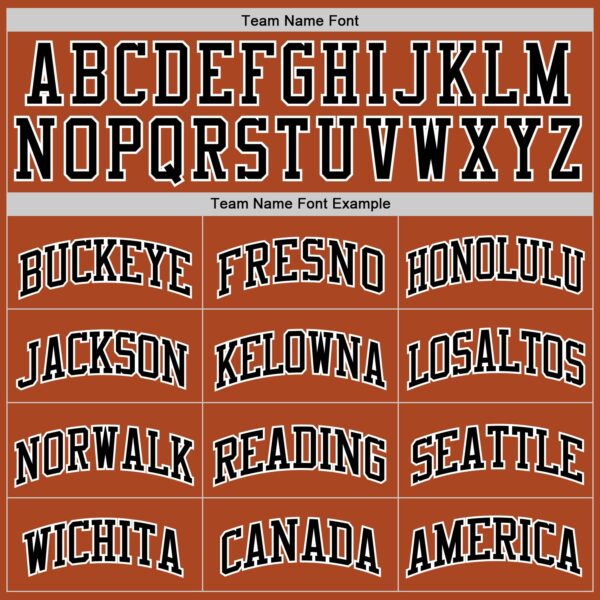 Custom Texas Orange Black-White Authentic Basketball Jersey