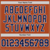 Custom Texas Orange Navy-White Authentic Basketball Jersey