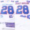 White0039-5 Custom White Royal-Red Mesh Authentic Football Jersey