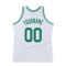 Custom White Kelly Green Authentic Throwback Basketball Jersey