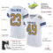 Custom White Old Gold-Royal Mesh Authentic Football Jersey