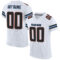 White0630 Custom White Black-Powder Blue Mesh Authentic Football Jersey