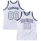 Custom White White-Navy Authentic Throwback Basketball Jersey