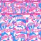 Custom White Pink-Light Blue Music Festival Round Neck Sublimation Basketball Suit Jersey