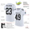 White1081-1 Custom White Black-Gray Mesh Authentic Football Jersey