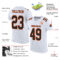 Custom White Black-Orange Mesh Authentic Football Jersey