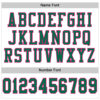 Custom White Kelly Green-Hot Pink Mesh Authentic Football Jersey