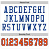 Custom White Orange-Royal Mesh Authentic Football Jersey