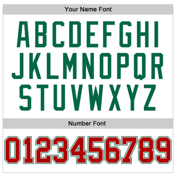 Custom White Red-Kelly Green Authentic Throwback Basketball Jersey