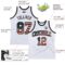 Custom White Vintage USA Flag-Black Authentic Throwback Basketball Jersey