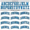Custom White Black Pinstripe Blue-Gray Authentic Basketball Jersey