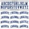 Custom White Navy Pinstripe Navy-Light Blue Authentic Basketball Jersey