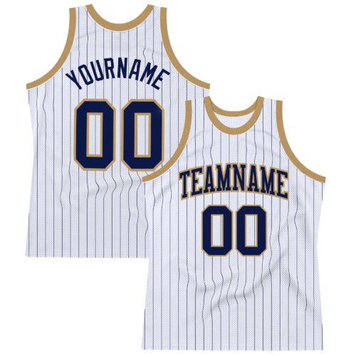 White1240_c59f91fb-e09e-48c8-ae99-a61a3cc51099 Custom White Navy Pinstripe Navy-Old Gold Authentic Basketball Jersey
