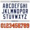 Custom White Orange Pinstripe Orange-Navy Authentic Basketball Jersey