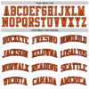 Custom White Orange Pinstripe Orange-Black Authentic Basketball Jersey