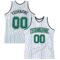 Custom White Kelly Green Pinstripe Kelly Green-Black Authentic Basketball Jersey