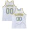 Custom White Light Blue Pinstripe Light Blue-Gold Authentic Basketball Jersey