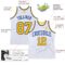 Custom White Gold-Royal Authentic Throwback Basketball Jersey