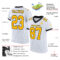 White1403-1 Custom White Gold-Black Mesh Authentic Football Jersey